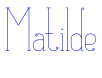 Matilde الخط