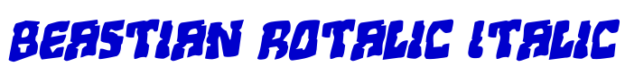 Beastian Rotalic Italic الخط