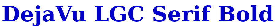 DejaVu LGC Serif Bold الخط