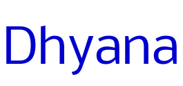 Dhyana الخط