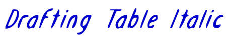 Drafting Table Italic الخط