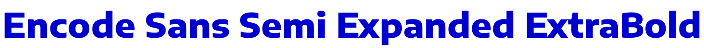 Encode Sans Semi Expanded ExtraBold الخط