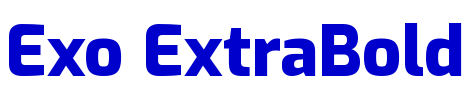 Exo ExtraBold الخط