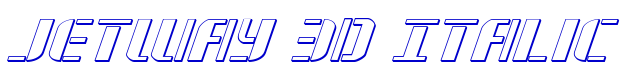 Jetway 3D Italic الخط