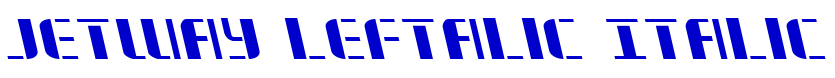 Jetway Leftalic Italic الخط
