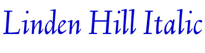 Linden Hill Italic الخط