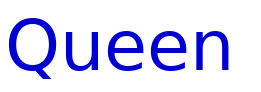 Queen & Country 3D Italic الخط