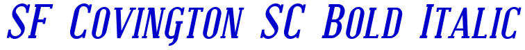SF Covington SC Bold Italic الخط