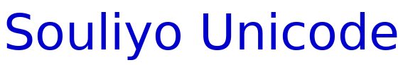 Souliyo Unicode الخط