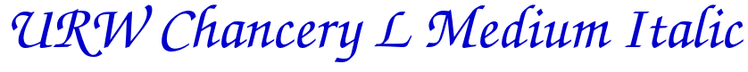 URW Chancery L Medium Italic الخط