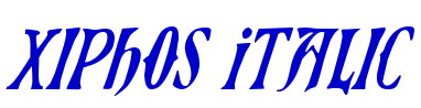 Xiphos Italic الخط