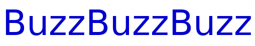 BuzzBuzzBuzz الخط