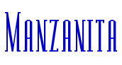 Manzanita الخط
