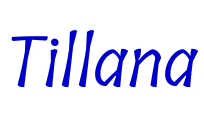 Tillana الخط